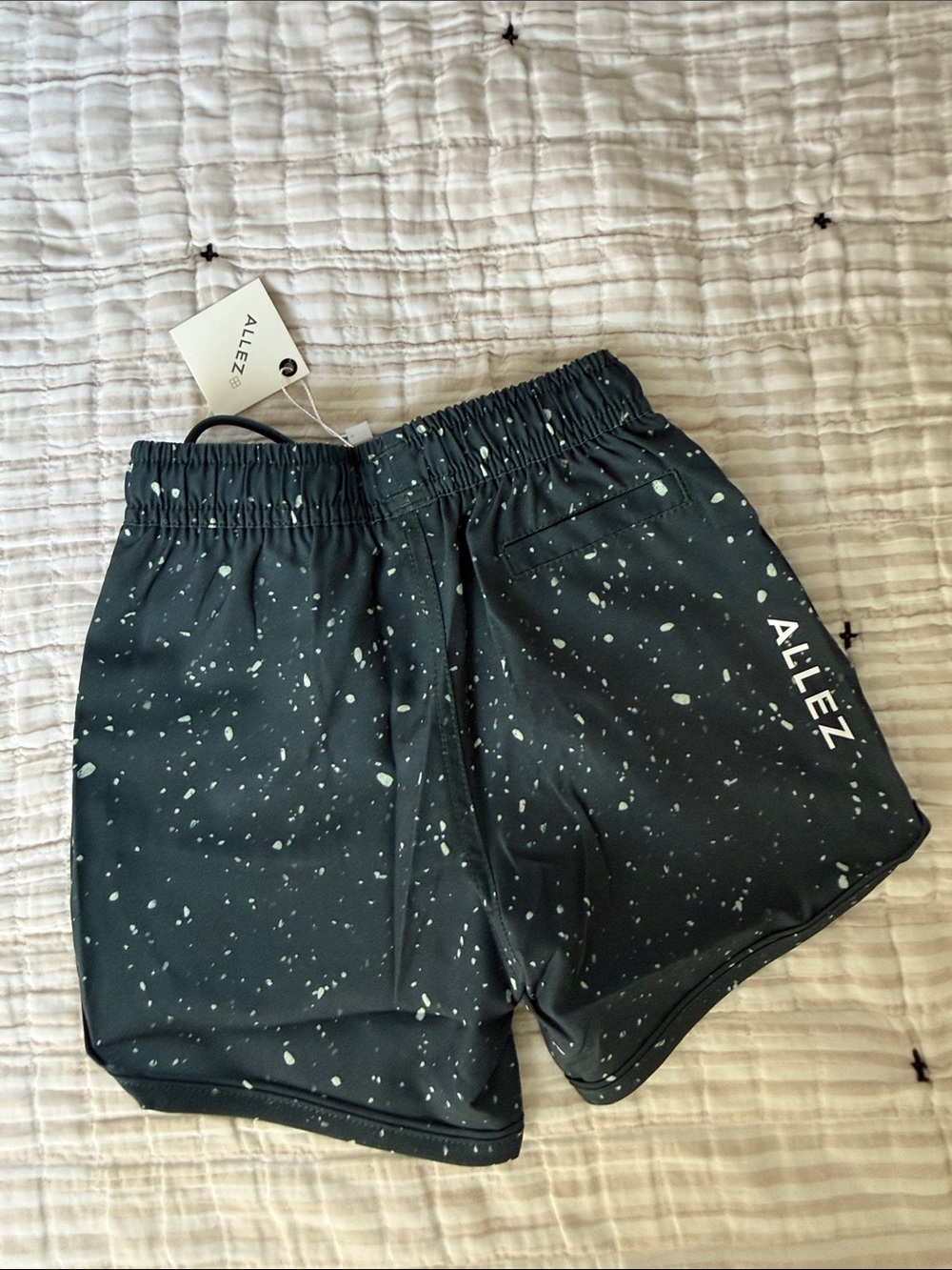 Boys Black Speckle Performance Shorts - Picture 3 of 3